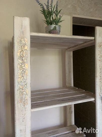 Этажерка деревянная в стиле Прованс