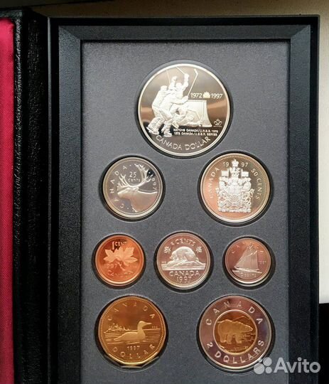 Канада набор монет 1997 серебро Proof редкий