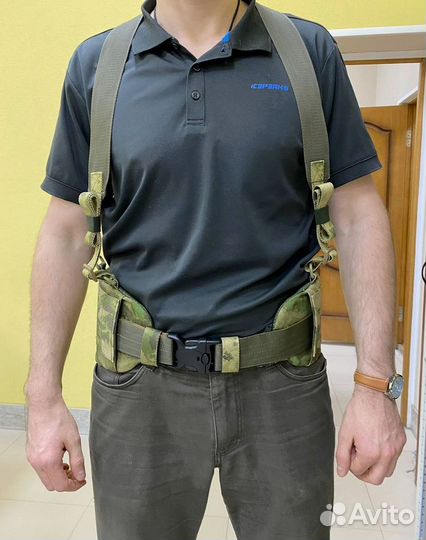 Боевой пояс с баллистической защитой и лямками Бр1