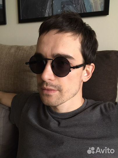 Очки круглые солнцезащитные