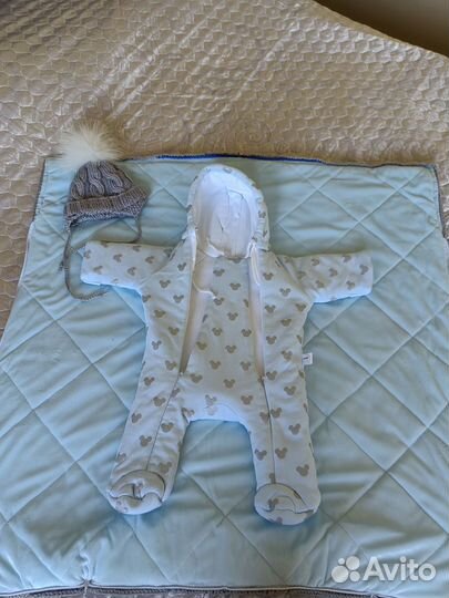 Комплект на выписку зимний/демисезонный мальчику