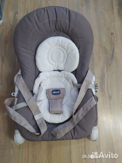 Шезлонг детский chicco бу