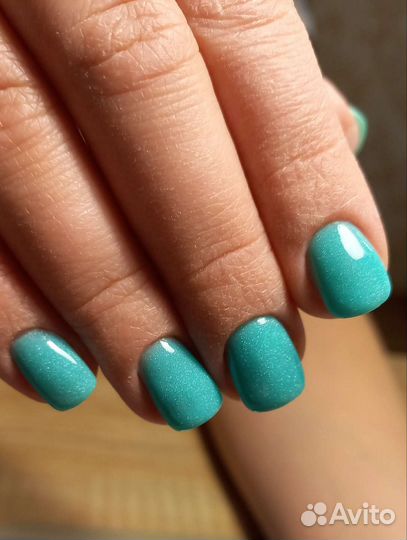 Пудровый маникюр без уф лампы