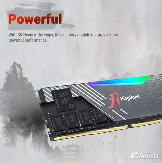 DDR5 32Gb 6400 Mhz KingBank argb (новые)