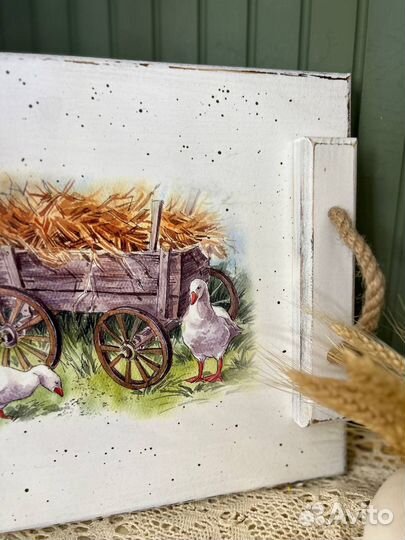 Поднос деревянный