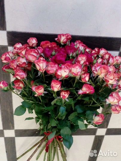 Цветы розы букет