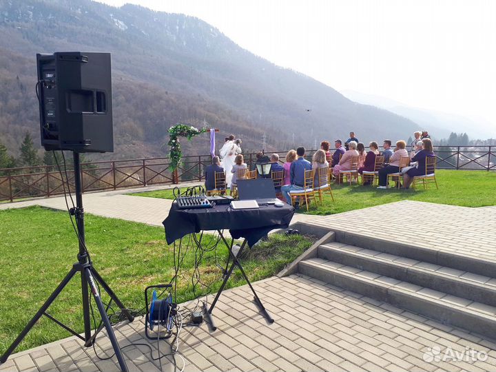 Аренда звук колонки, проектор, микрофон, свет, дым