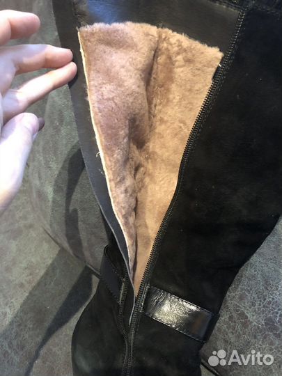 Зимние женские сапоги 38 натуральная замша