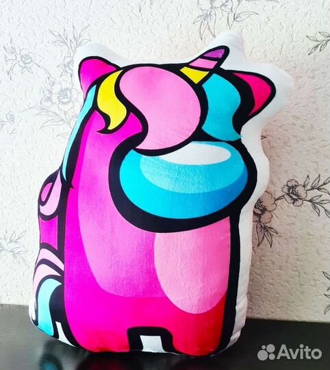 Подушка Амонг Ас единорог