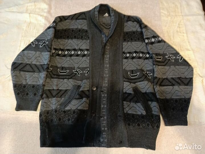 Мужской вязаный кардиган