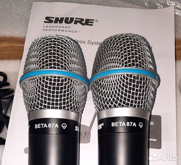 Микрофоны Shure Beta 87A 2шт Вокальные Радио с Док