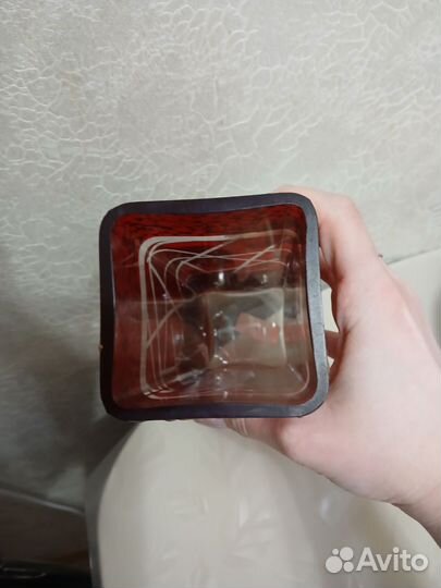 Ваза для цветов цветное стекло