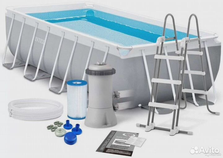 Каркасный бассейн intex 26790 400х200х122 см