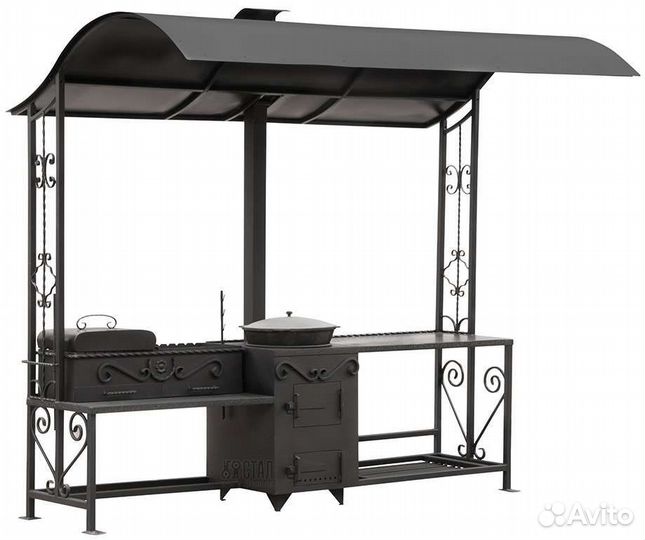 Мангал с навесом