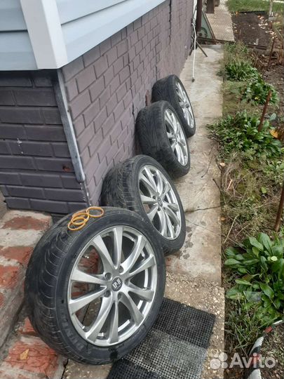 Литые диски NP-W R17 5x114 3 с резиной бу