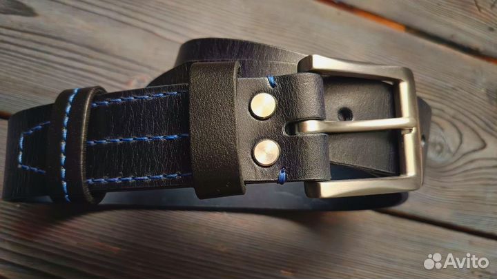 Кожаный ремень ручной работы