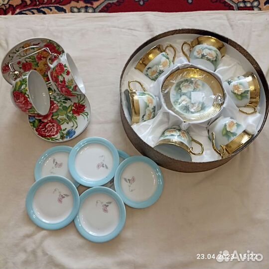 Сервизы, хрусталь, тарелки
