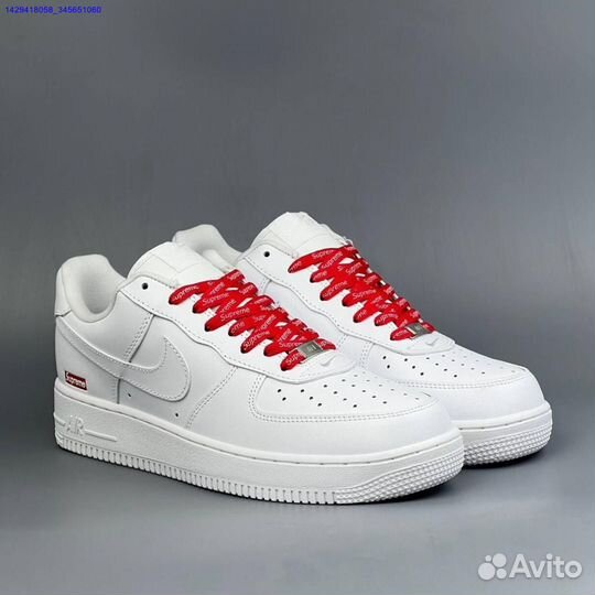 Кроссовки Nike Air Force 1 Low & Supreme (Арт.82312)