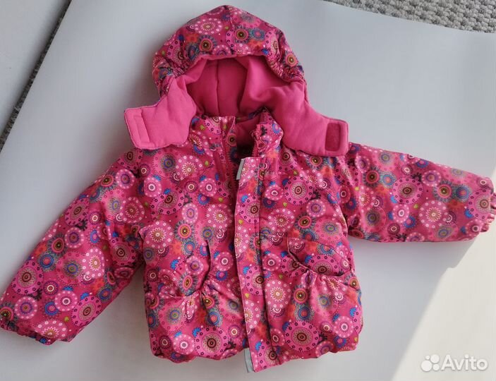 Полукомбинезон и куртка для девочки 74-80 бу
