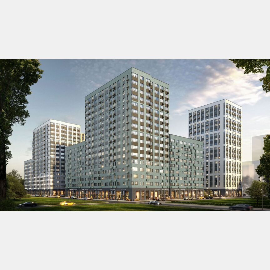 3-к. квартира, 69,1 м², 6/9 эт.