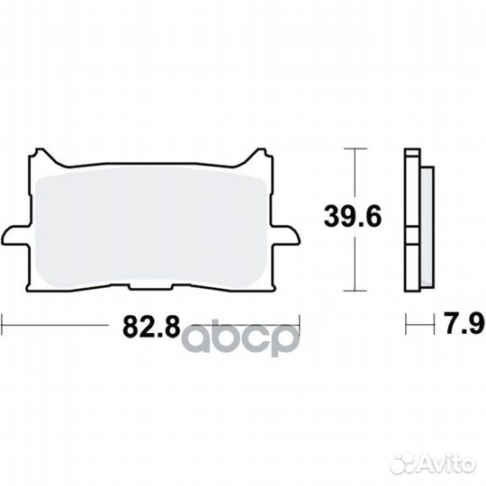 Колодки G-brake GM-01133S 019-00015 GM-01133S