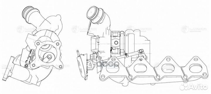 Турбокомпрессор для а/м Skoda Octavia (04) /VW