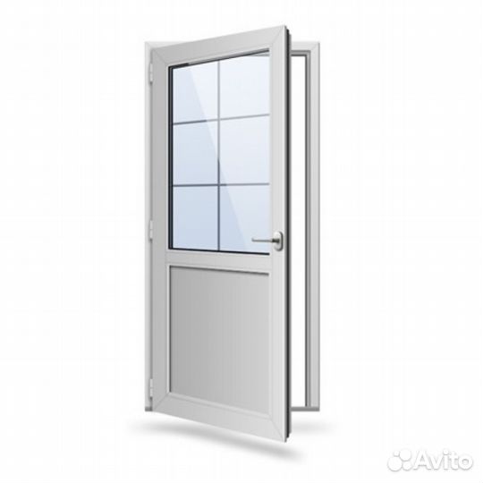 Новая дверь пластиковая с установкой