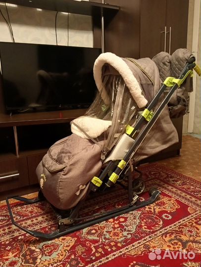 Санки коляска nika