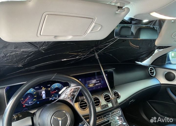 Солнцезащитный зонт для авто шторка лобовое стекло