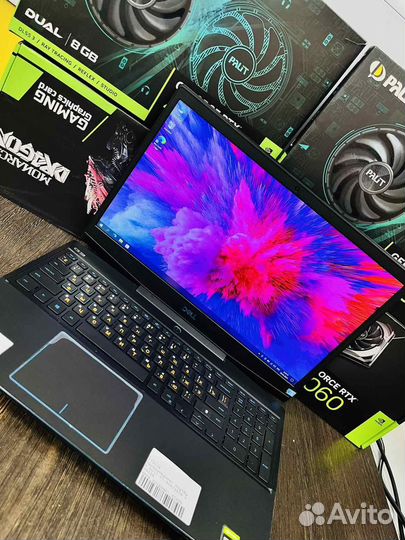 Игровой ноутбук dell i5-9300h/GTX-1650
