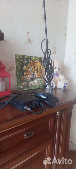 Автомобильная рация с антенной