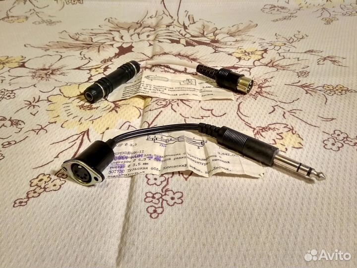 Адаптеры ''Джек 6,3 мм на сг5'' и разные другие