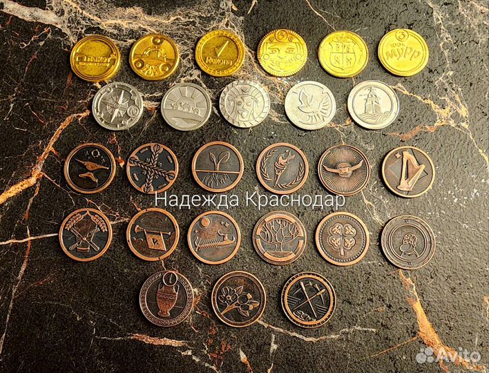 Монетки пятерочка коллекция 26шт