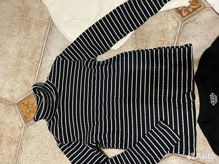 Водолазки и лонги Zara button blue reserved