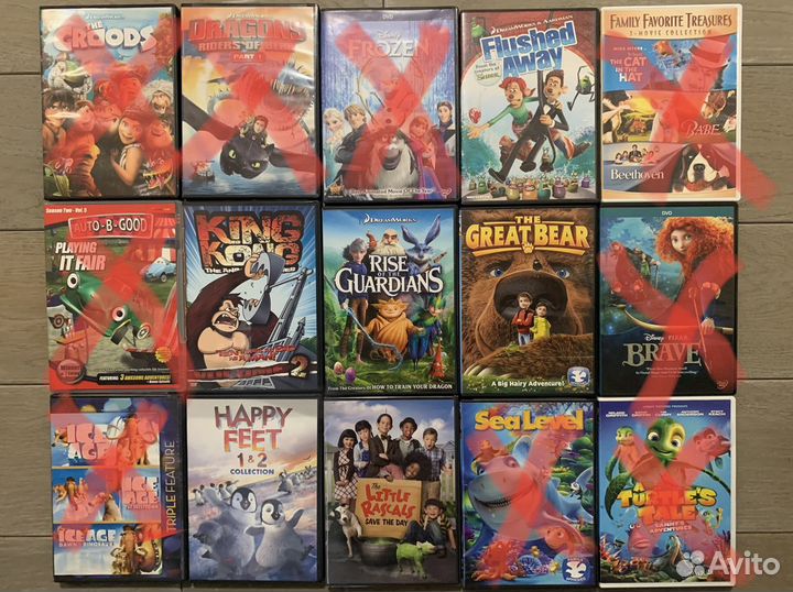 DVD диски с мультиками на английском языке