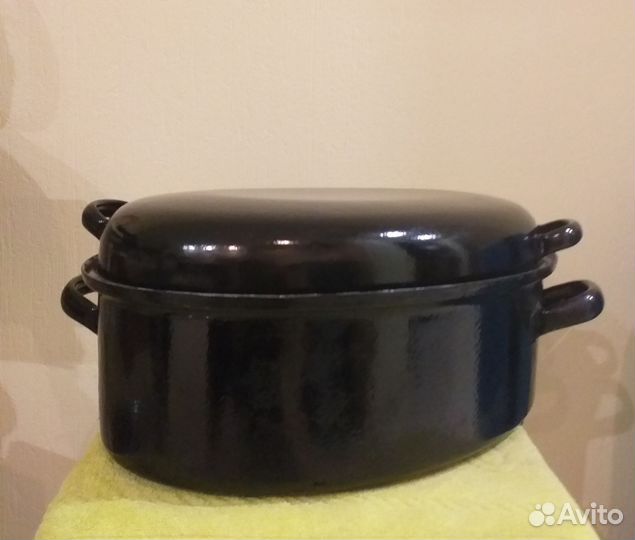 Кастрюля чугунная эмалированная 8.5 л