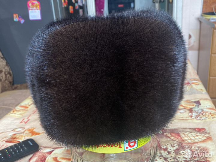 Норковая шапка мужская