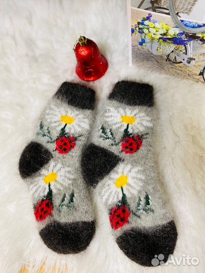 Носки детские пуховые Теплые Мягкие Красивые