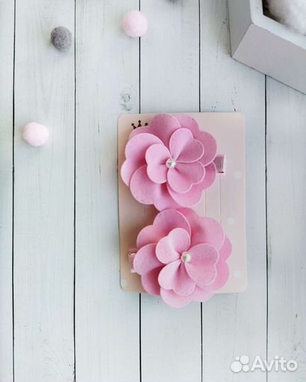 Заколки цветочки