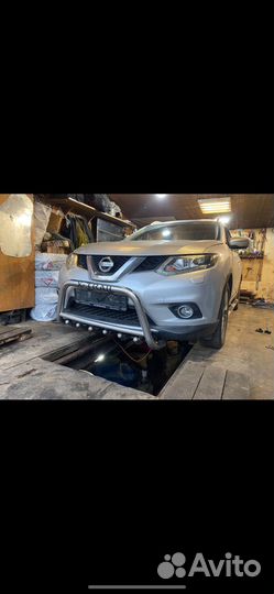 Кенгурятник весь комплект на nissan x-trail Т32