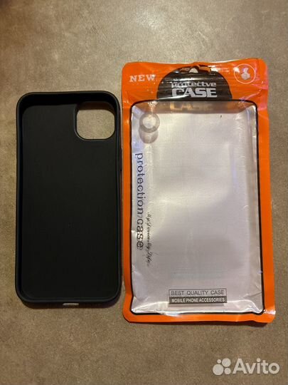 Чехол кожаный на iPhone 14 plus