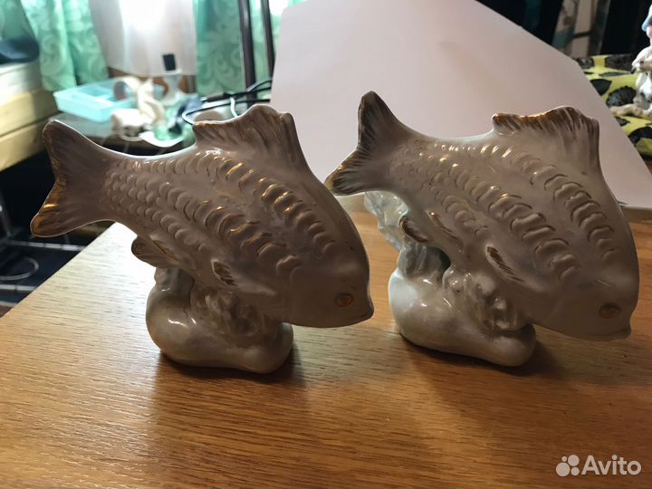 Рыбка фигурка Дулево 2 штуки