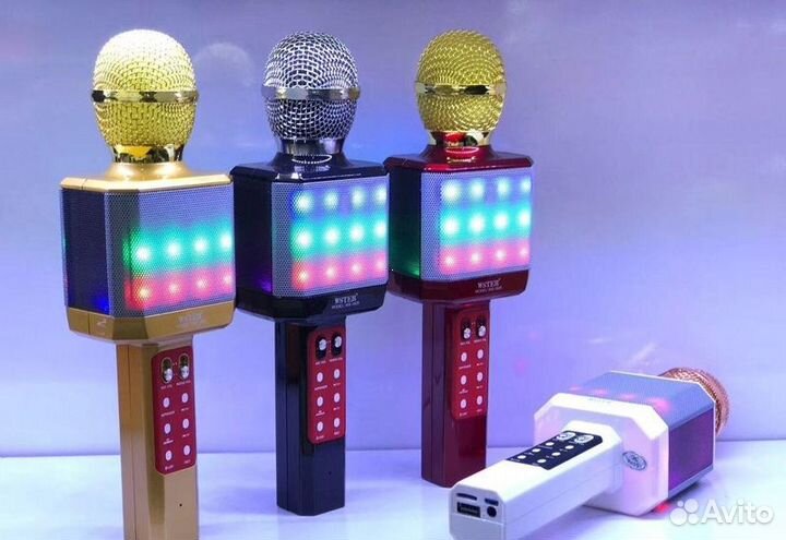 Беспроводной караоке микрофон встроенной колонкой