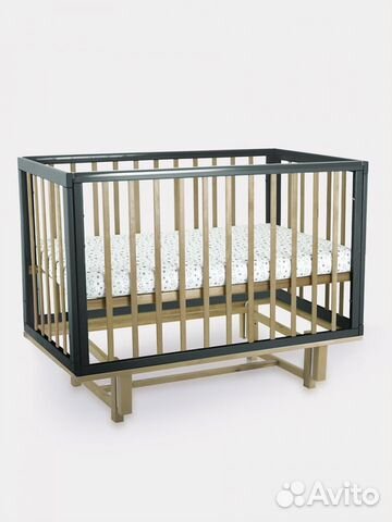 Кроватка детская Indy (серый)