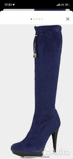 Женские сапоги ботфорты 41 размер, Италия