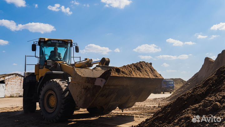 Песок карьерный от местного завода