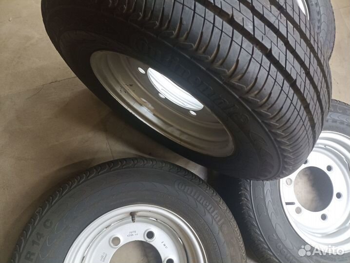 Колёса в сборе 195/75/R14, 6х205 диски+шины