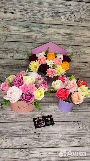 Мыльные розы подарки на пасху