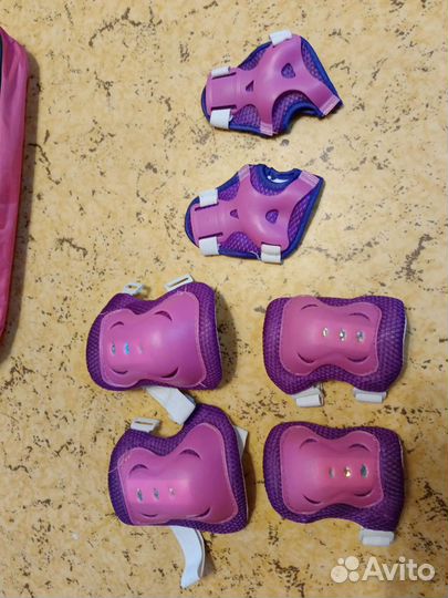 Роликовые коньки детские раздвижные и амуниция