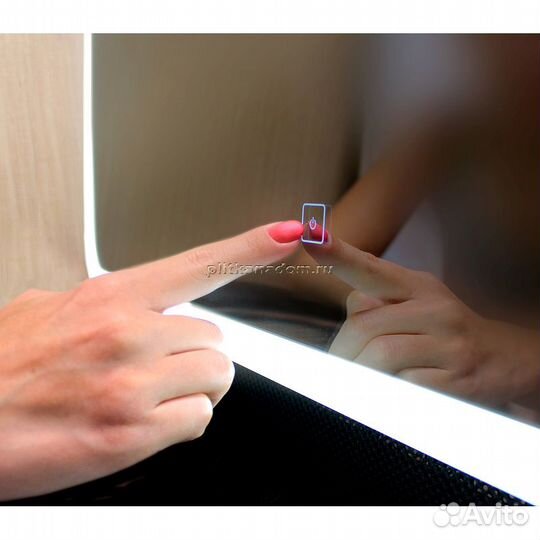 Зеркало Континент Apollo LED 600x800 с подсветкой с сенсорным выключателем злп88